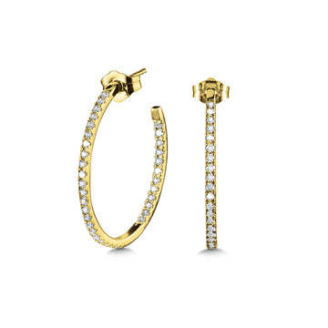 14K Yellow Gold Basics Hoops